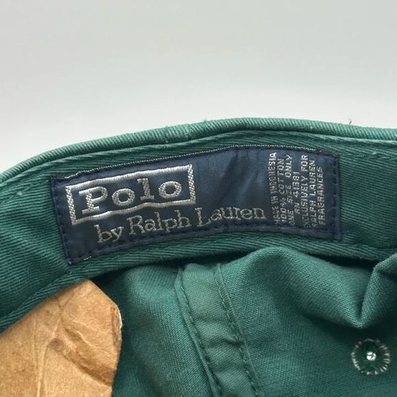 Vintage Polo Ralph Lauren Green Adjustable Hat Fragrance Gift - Picture 5 of 6